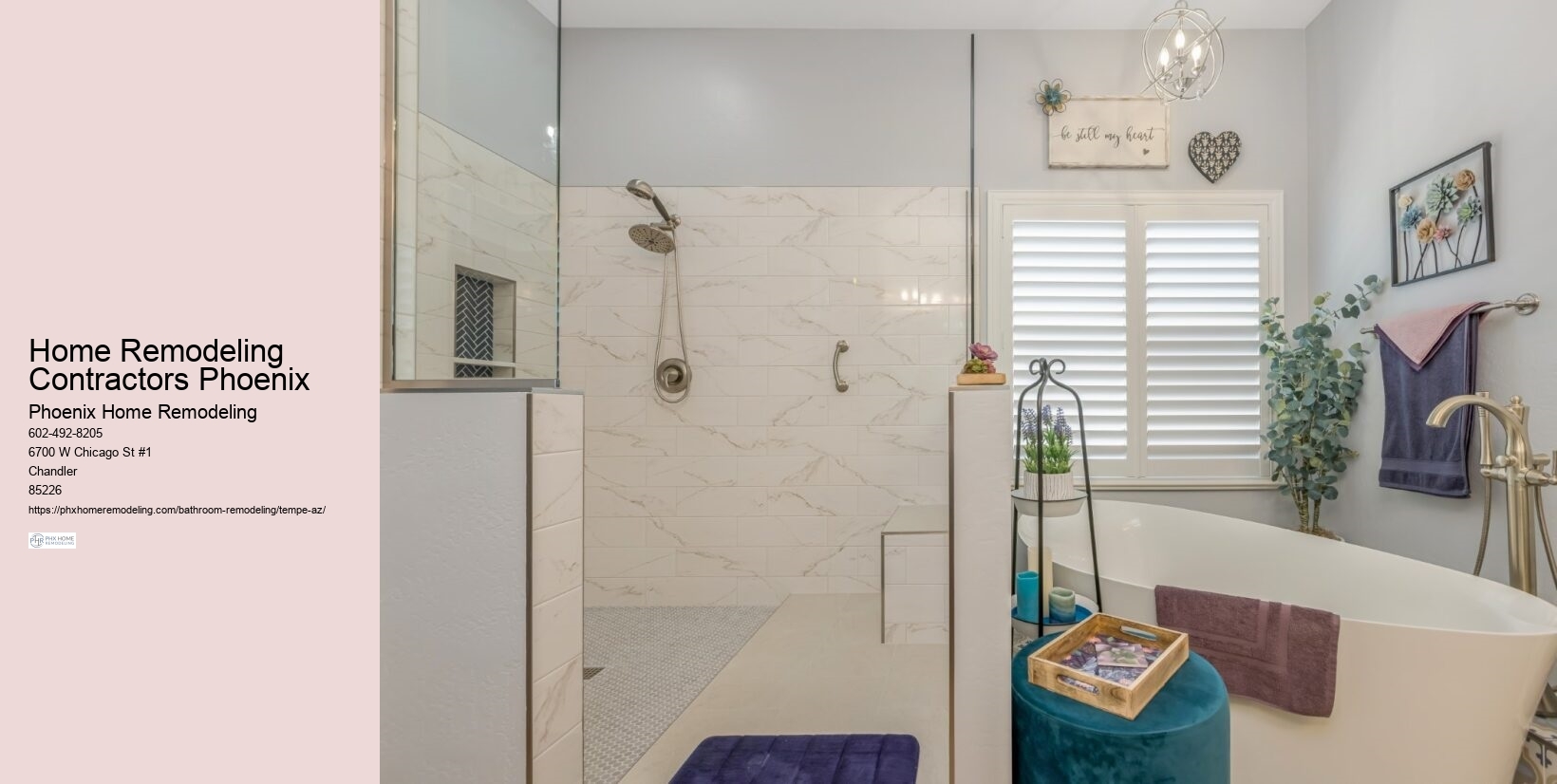 Contemporary Bathroom Renovations Tempe