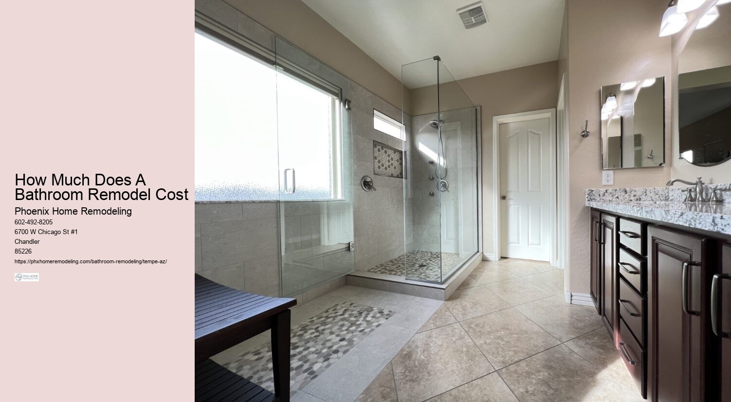 How Much Does A Bathroom Remodel Cost