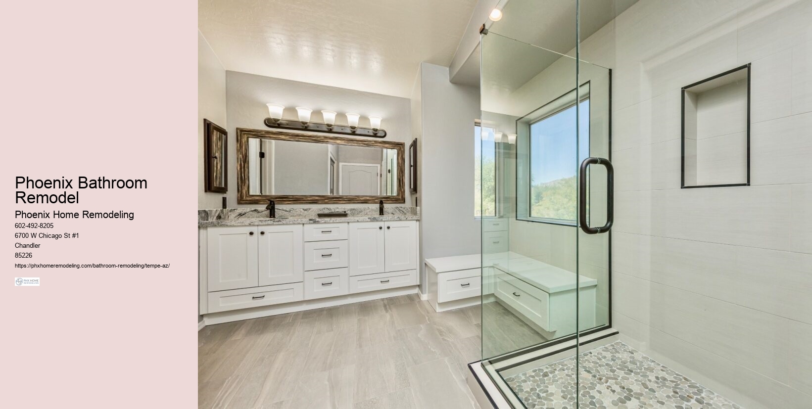 High-End Bathroom Design Tempe