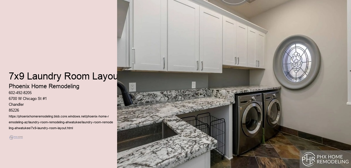 7x9 Laundry Room Layout