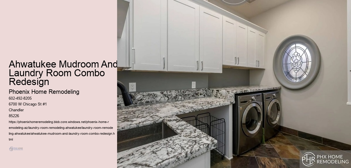 Ahwatukee Mudroom And Laundry Room Combo Redesign