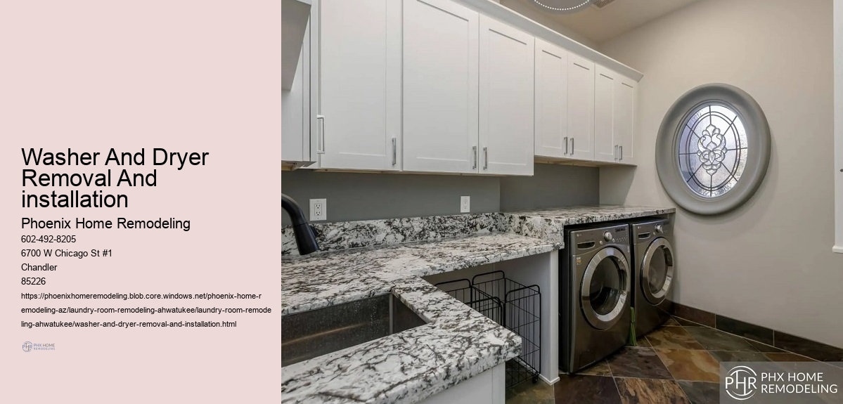 Washer And Dryer Removal And installation