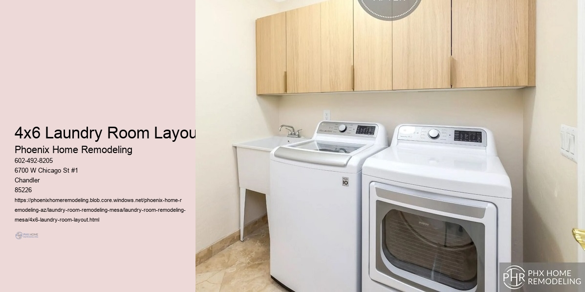 4x6 Laundry Room Layout