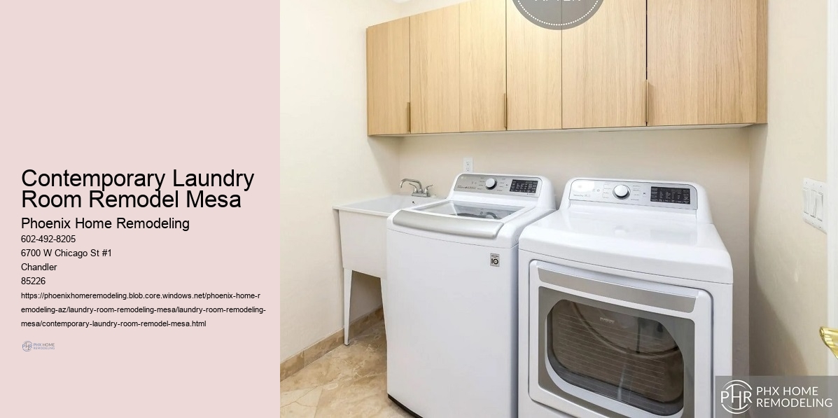 Contemporary Laundry Room Remodel Mesa