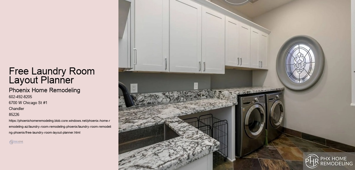 Free Laundry Room Layout Planner