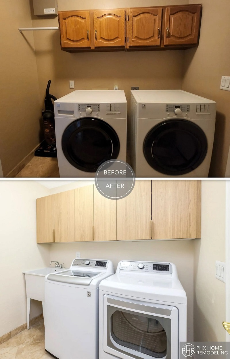 How do I upgrade my laundry room on a budget