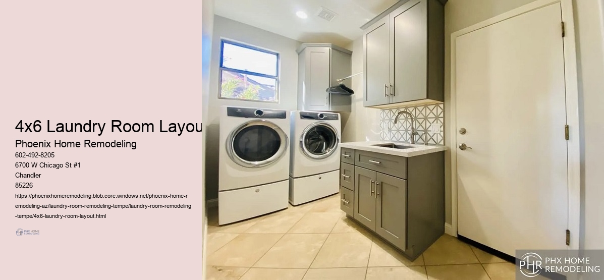 4x6 Laundry Room Layout