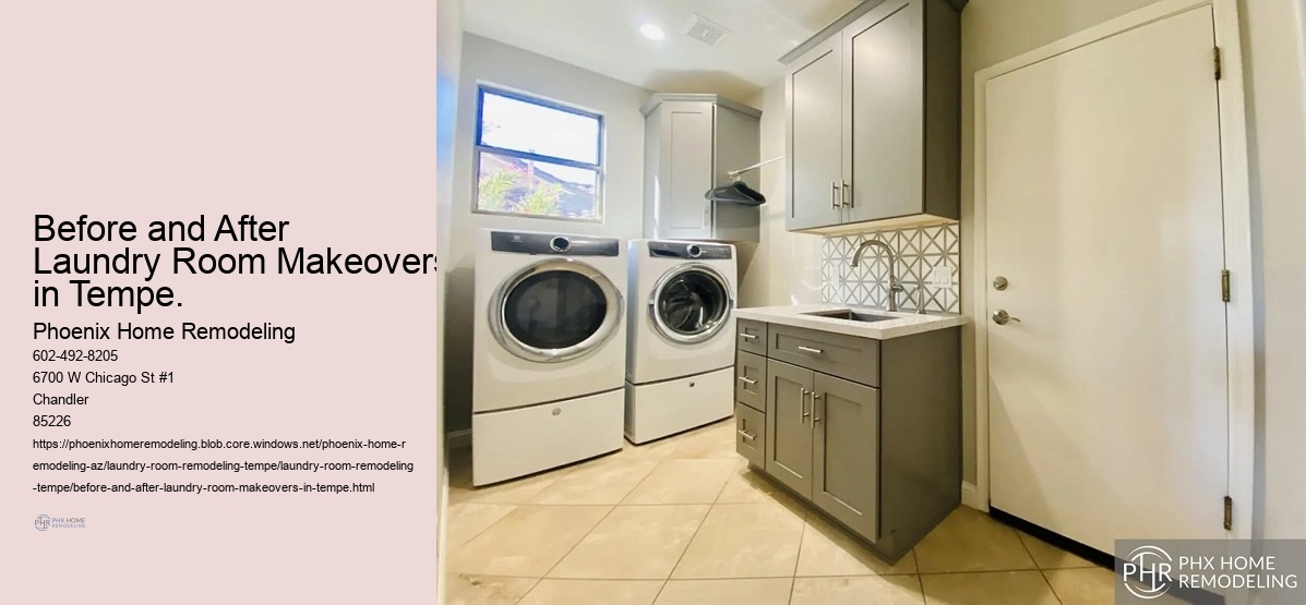 Before and After Laundry Room Makeovers in Tempe.