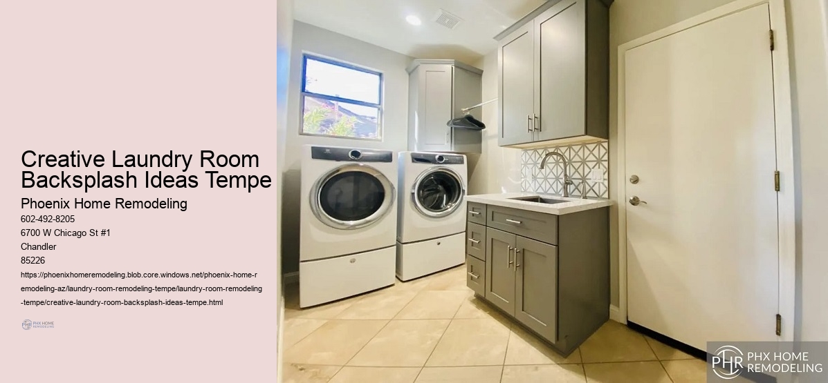 Creative Laundry Room Backsplash Ideas Tempe