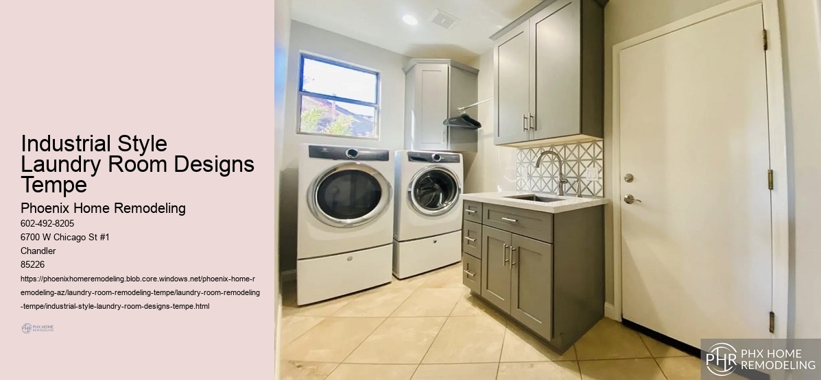 industrial Style Laundry Room Designs Tempe