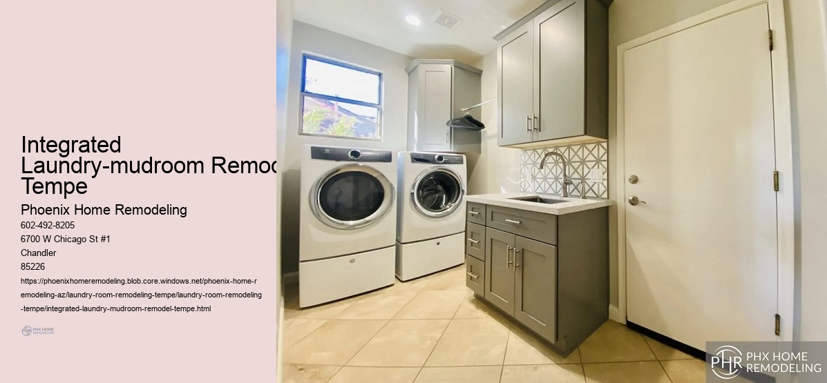 integrated Laundry-mudroom Remodel Tempe