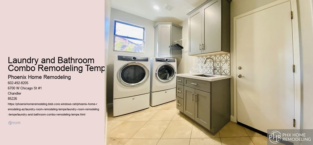 Laundry and Bathroom Combo Remodeling Tempe