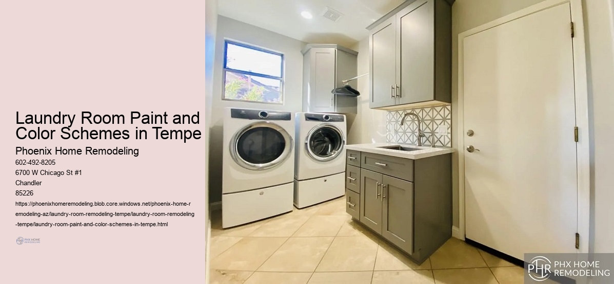 Laundry Room Paint and Color Schemes in Tempe