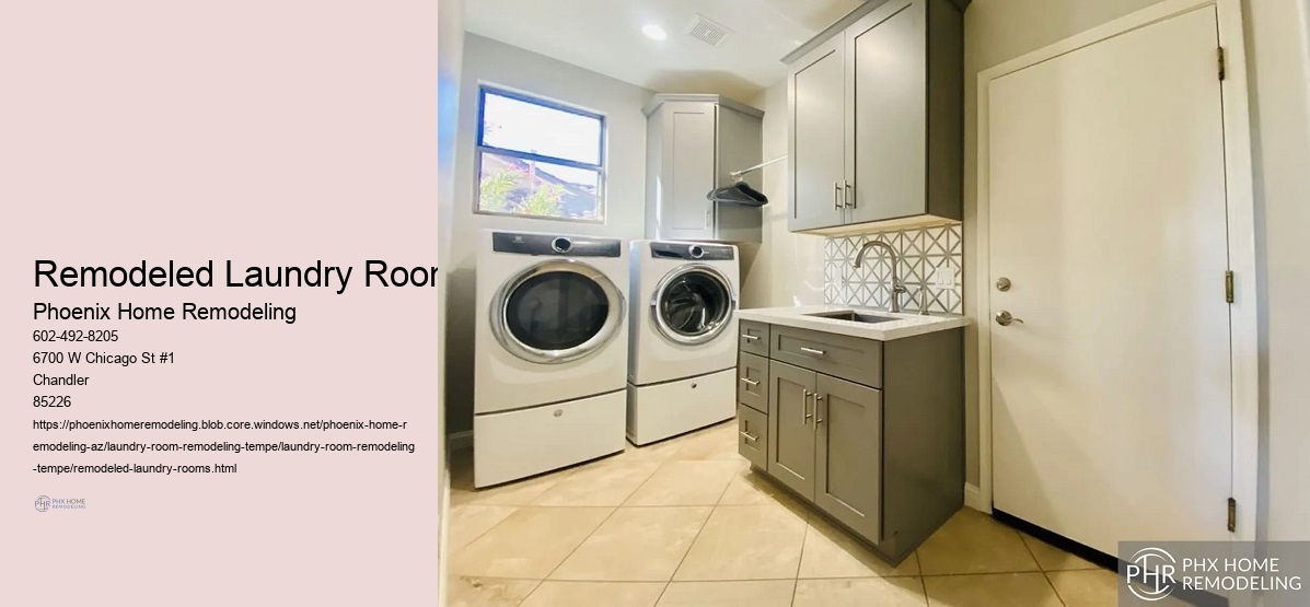 Remodeled Laundry Rooms