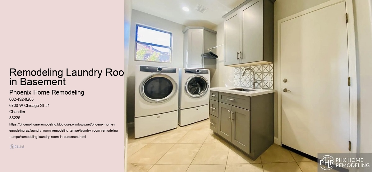 Remodeling Laundry Room in Basement