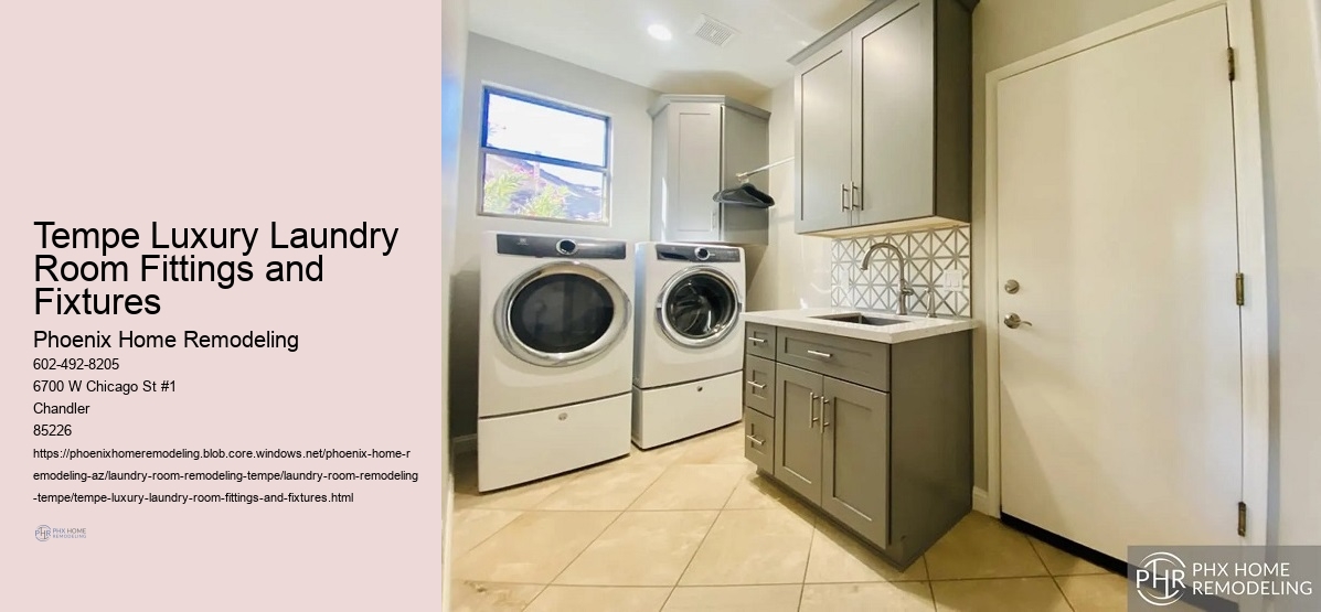 Tempe Luxury Laundry Room Fittings and Fixtures