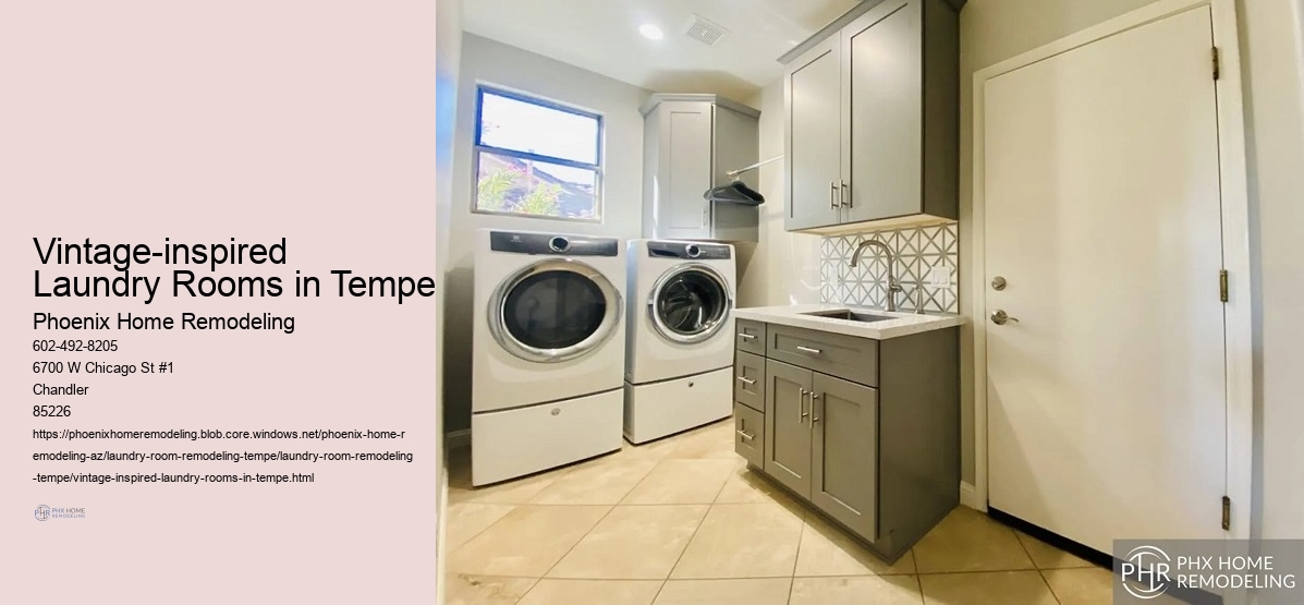 Vintage-inspired Laundry Rooms in Tempe