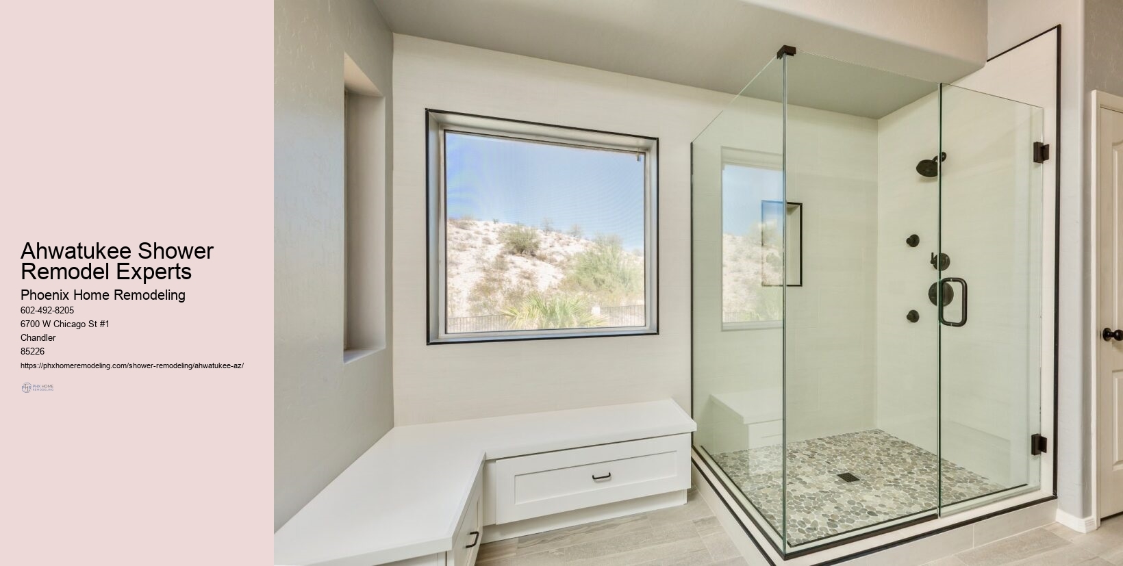 Shower Aesthetics Upgrade Ahwatukee