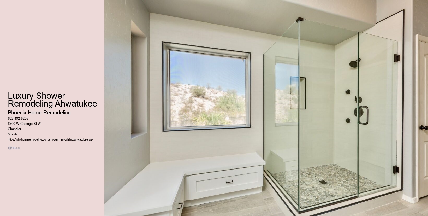 How much does a shower remodel cost in Ahwatukee