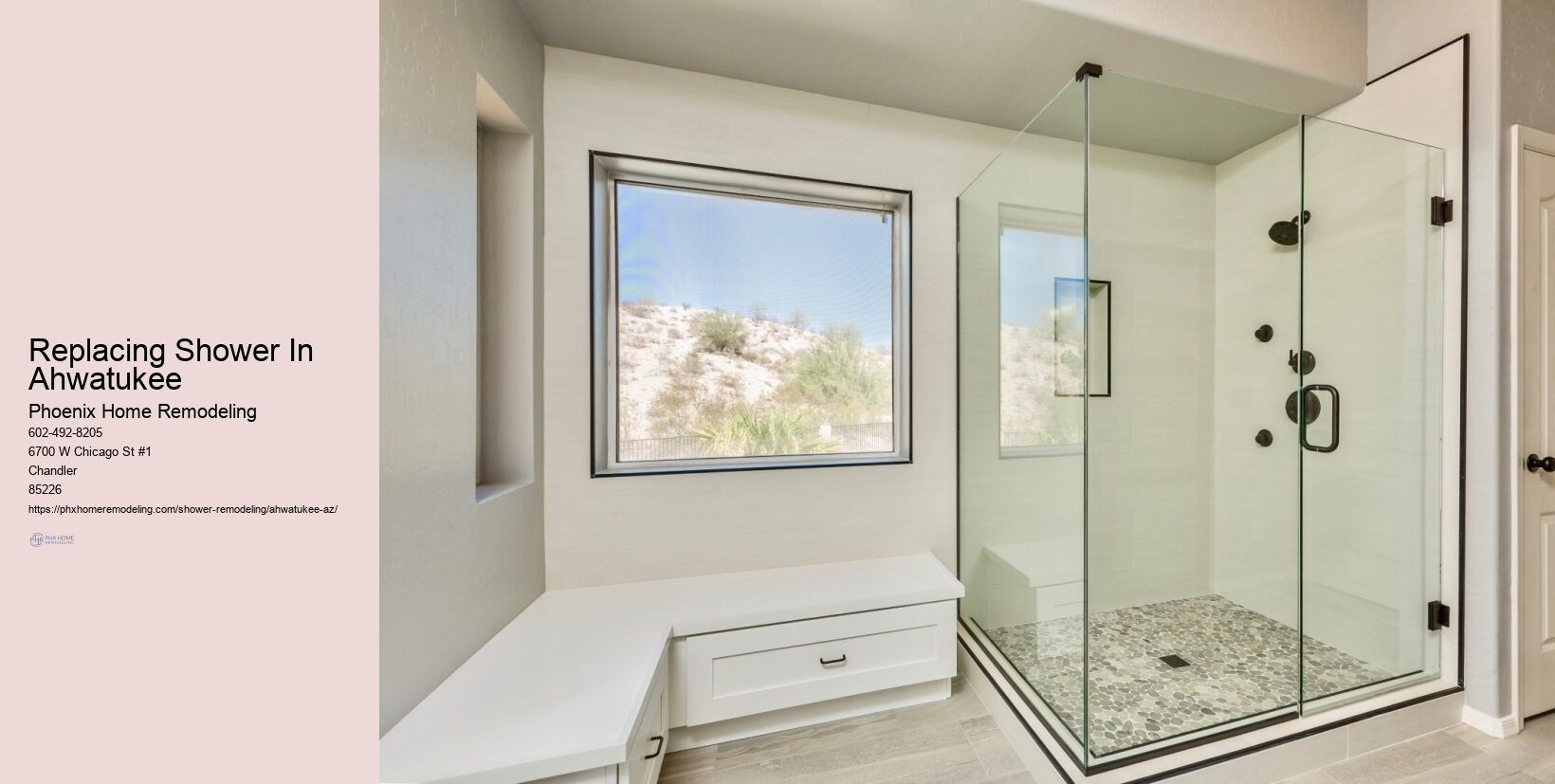 How to install a steam shower in an Ahwatukee home