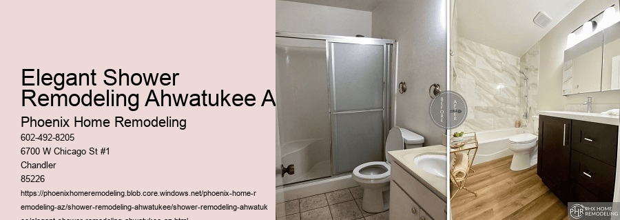 Elegant Shower Remodeling Ahwatukee AZ