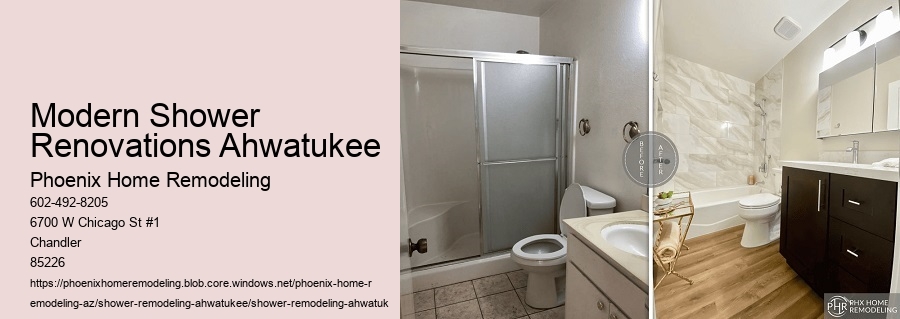 Modern Shower Renovations Ahwatukee