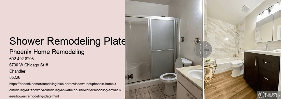 Shower Remodeling Plate