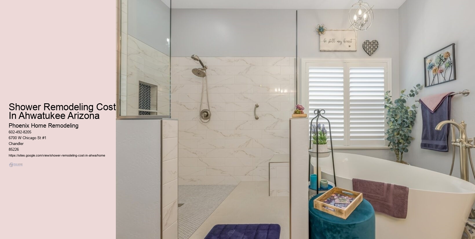 Shower Remodeling Cost In Ahwatukee Arizona