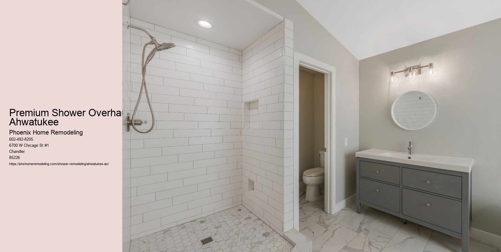 Premium Shower Overhaul Ahwatukee