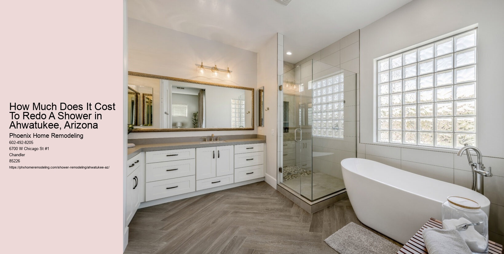 How Much Does It Cost To Redo A Shower in Ahwatukee, Arizona
