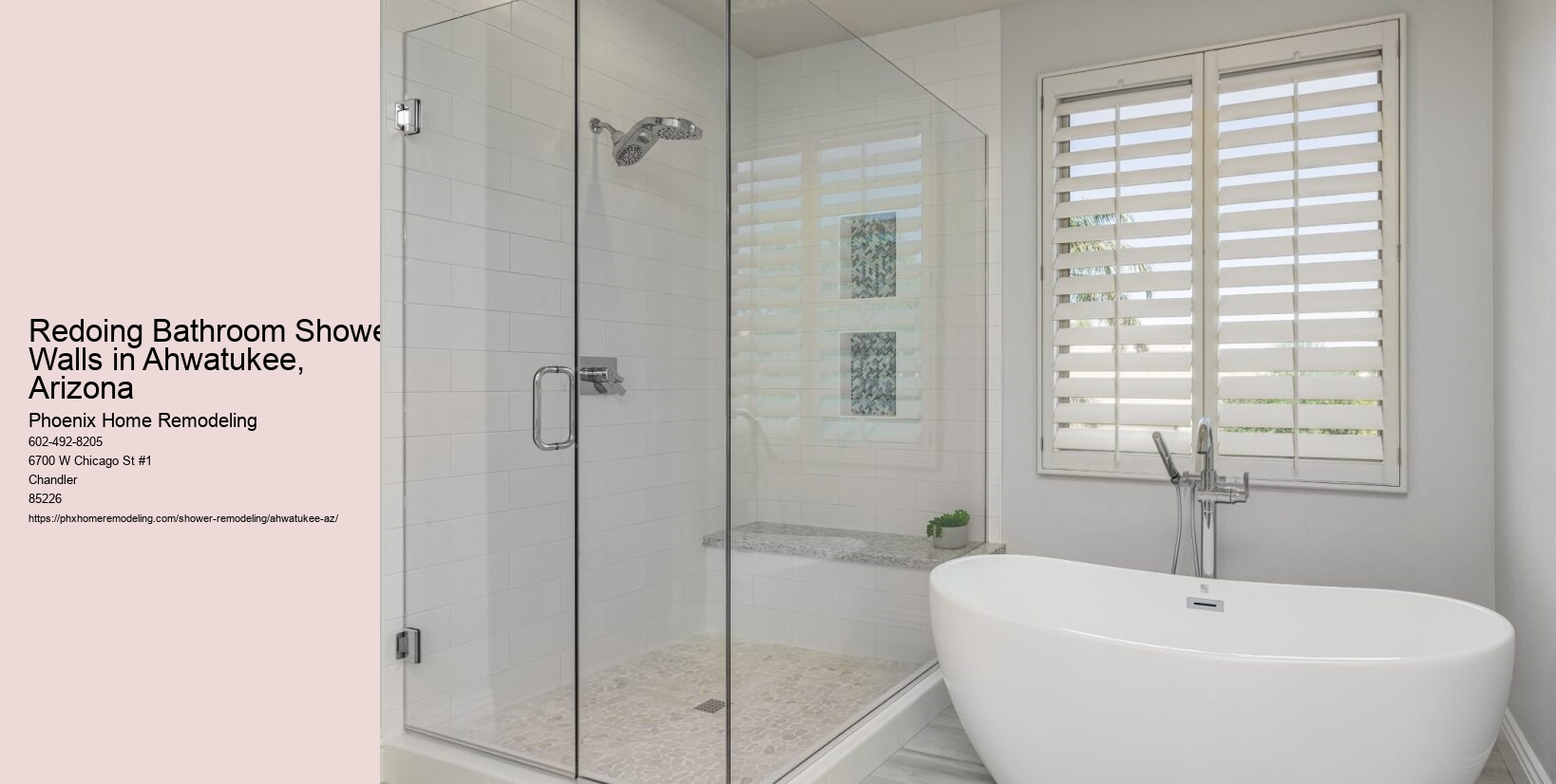 Redoing Bathroom Shower Walls in Ahwatukee, Arizona