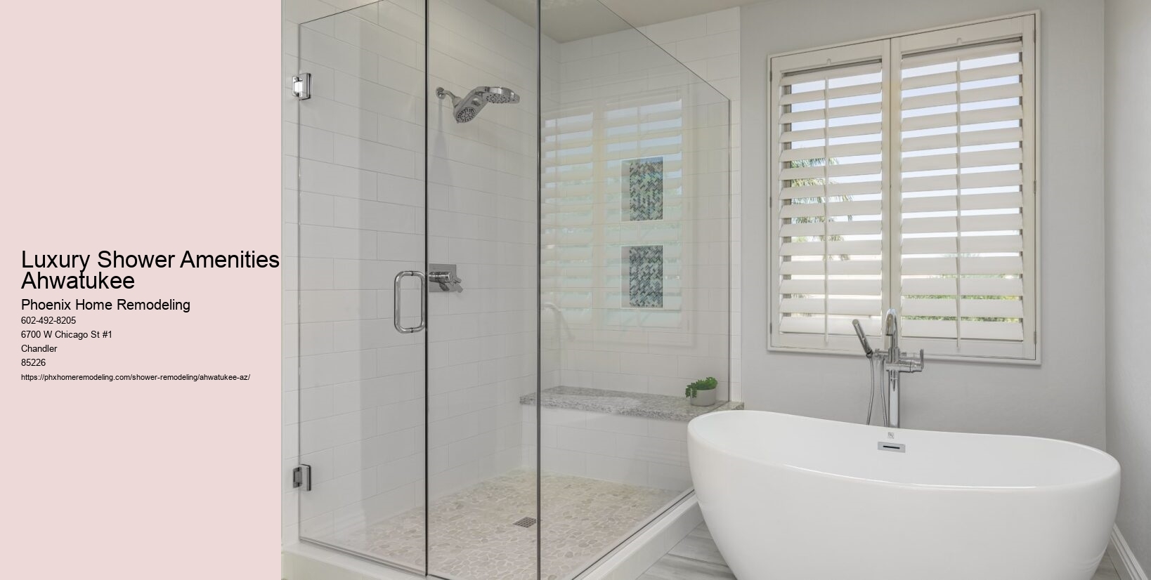 Luxury Shower Amenities Ahwatukee