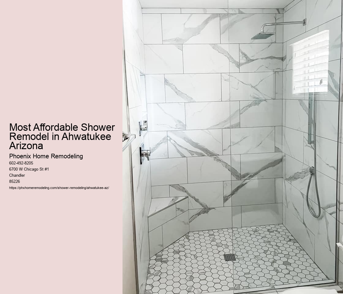 Most Affordable Shower Remodel in Ahwatukee Arizona