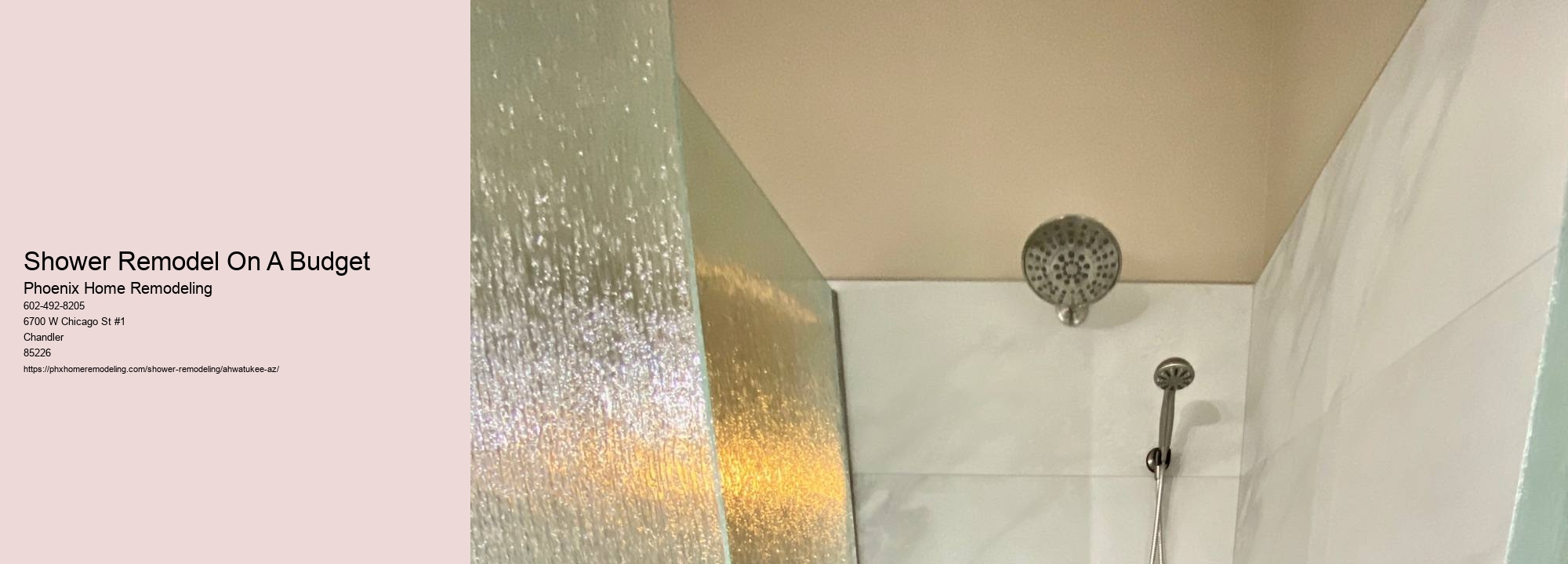 Shower Remodel On A Budget
