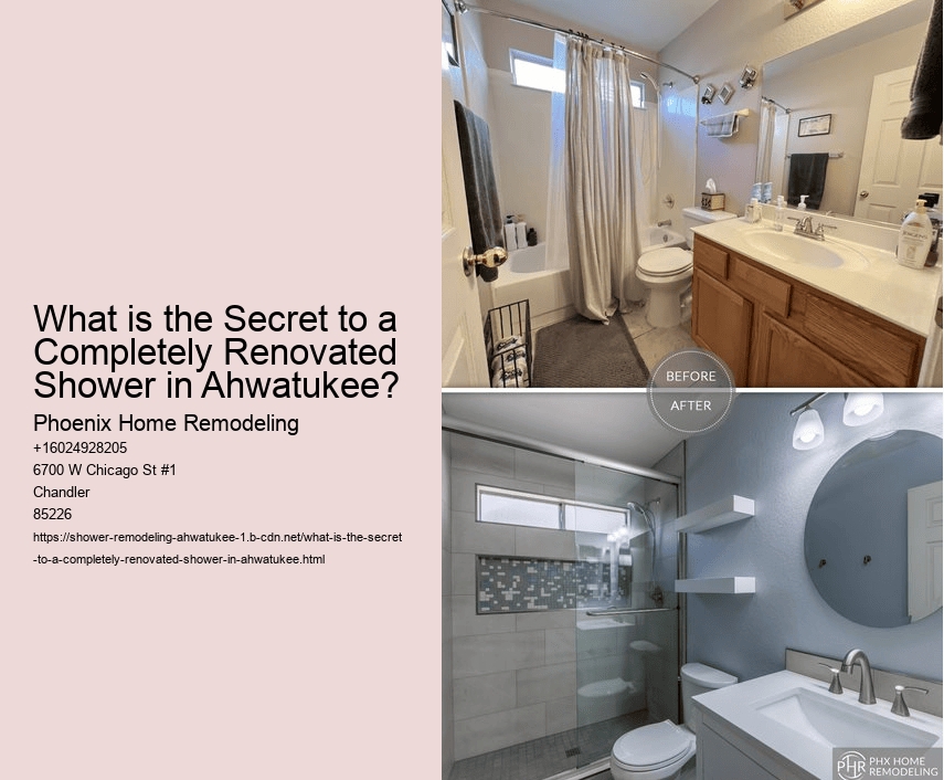 What is the Secret to a Completely Renovated Shower in Ahwatukee?