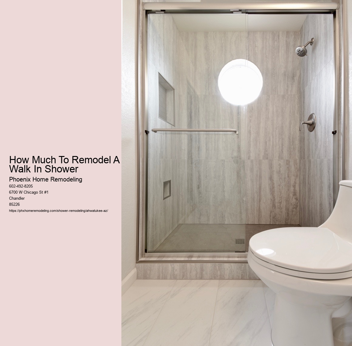 How Much To Remodel A Walk In Shower 