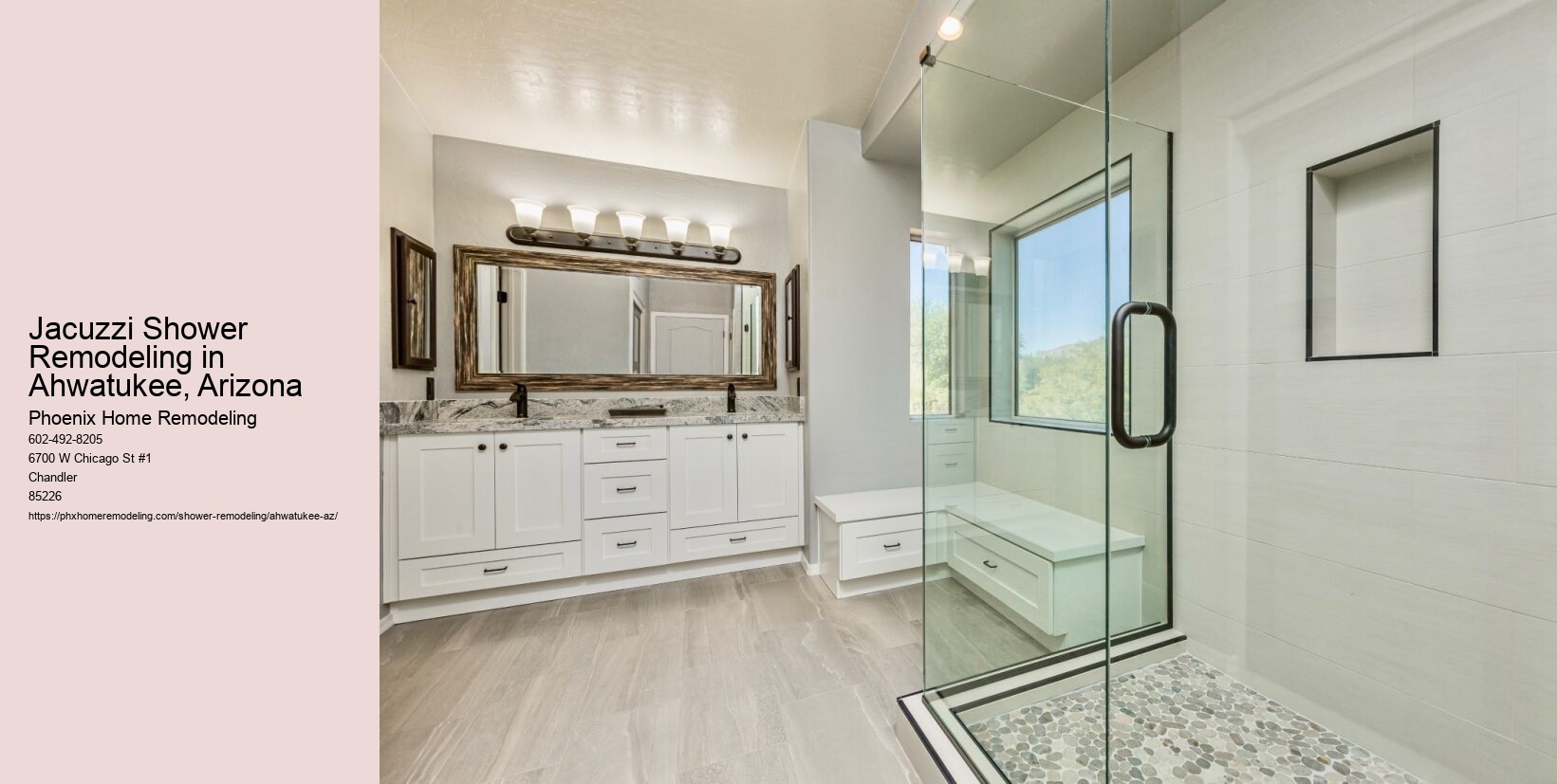 Jacuzzi Shower Remodeling in Ahwatukee, Arizona