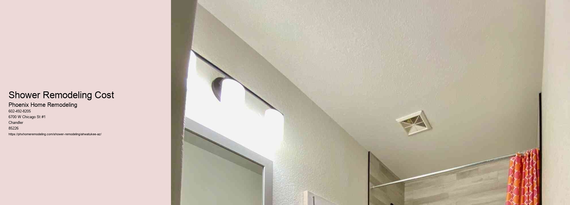 Shower Remodeling Cost