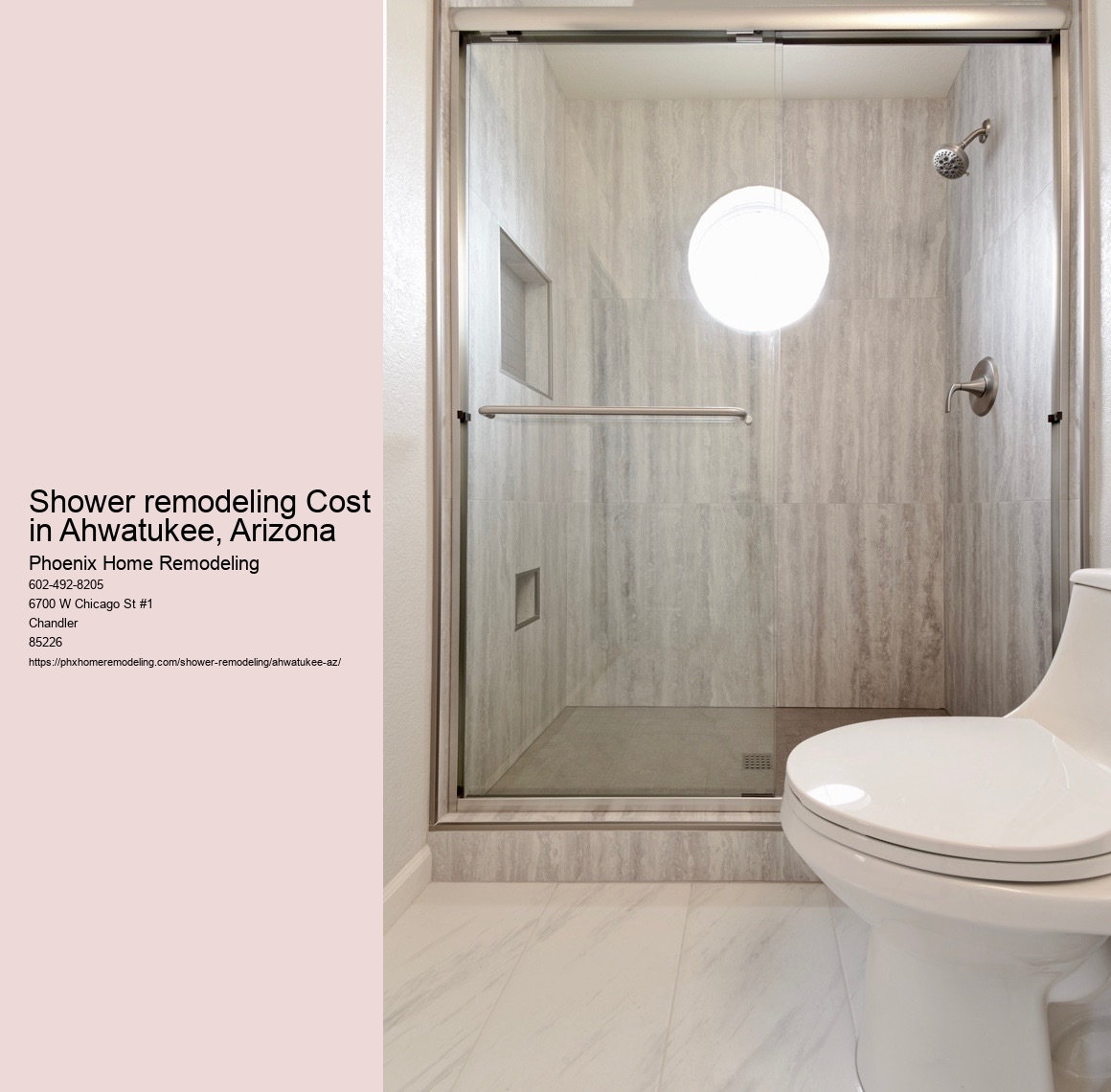 Shower remodeling Cost in Ahwatukee, Arizona