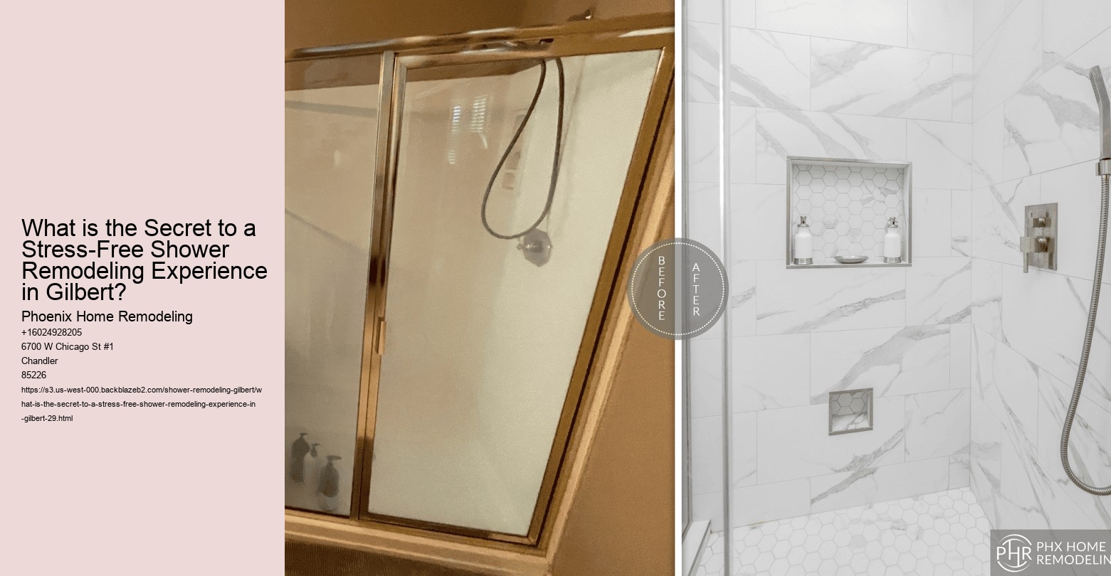 What is the Secret to a Stress-Free Shower Remodeling Experience in Gilbert?
