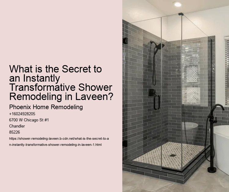 What is the Secret to an Instantly Transformative Shower Remodeling in Laveen?