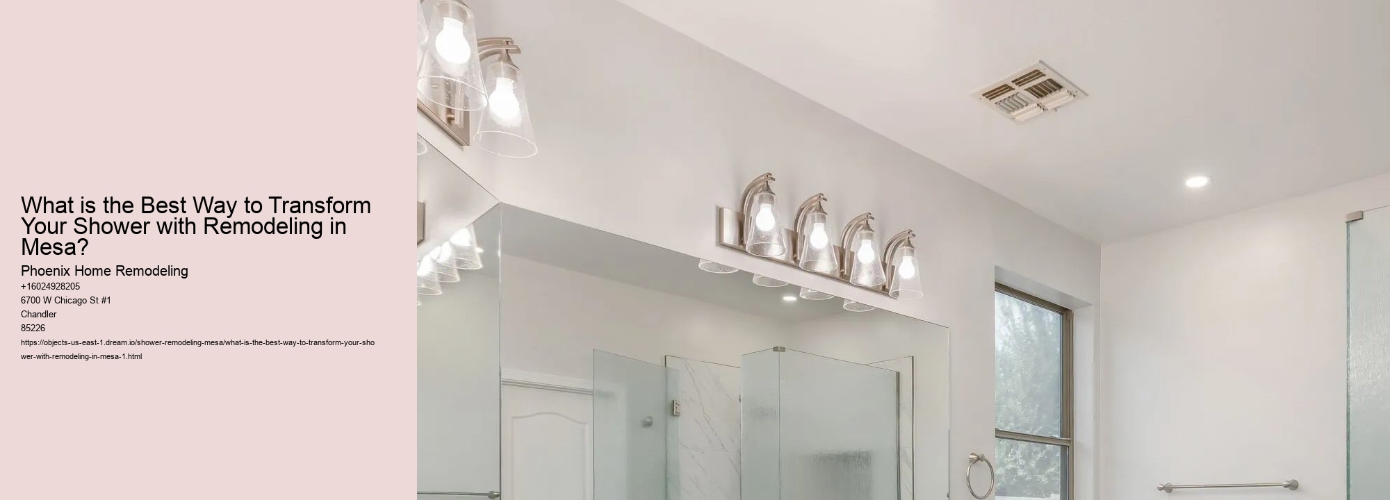 What is the Best Way to Transform Your Shower with Remodeling in Mesa?