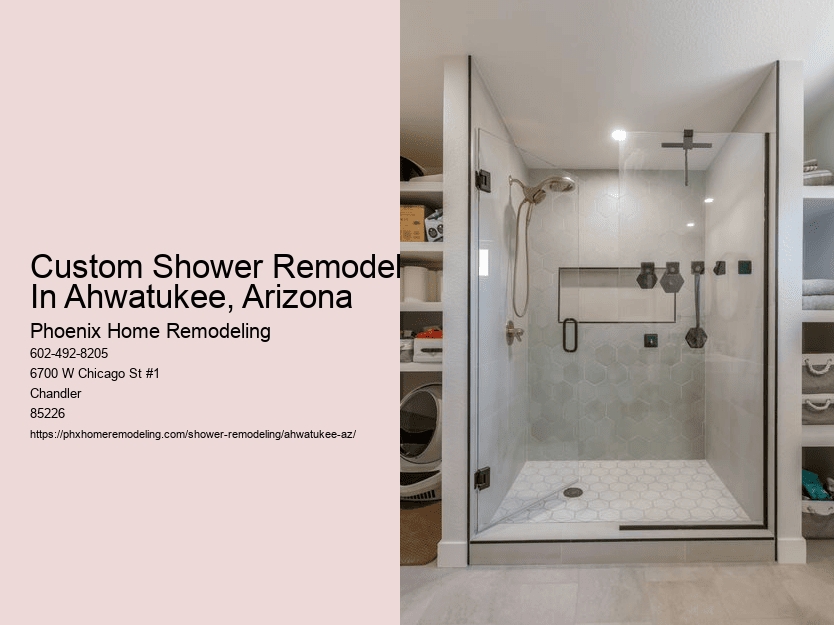 Custom Shower Remodel In Ahwatukee, Arizona