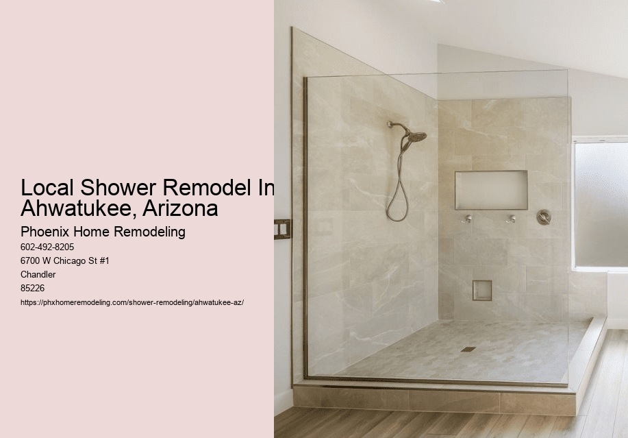 Local Shower Remodel In Ahwatukee, Arizona