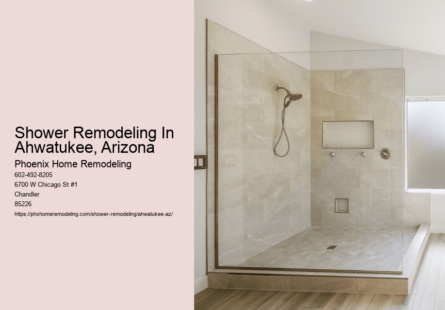 Shower Remodeling In Ahwatukee, Arizona
