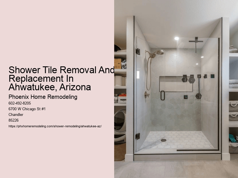 Shower Tile Removal And Replacement In Ahwatukee, Arizona